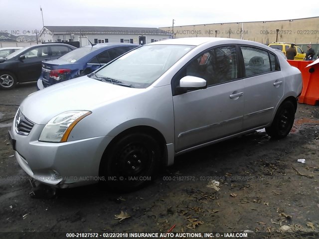 3N1AB6AP9AL664804 - 2010 NISSAN SENTRA 2.0/2.0S/SR/2.0SL SILVER photo 2