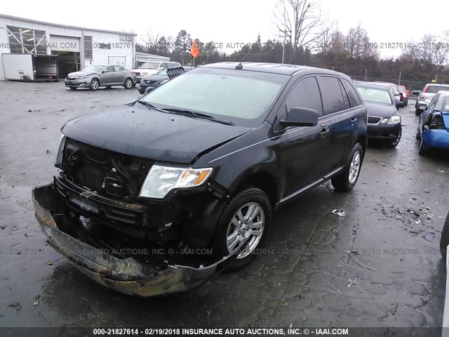 2FMDK36C98BA24026 - 2008 FORD EDGE SE BLACK photo 2