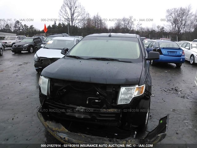 2FMDK36C98BA24026 - 2008 FORD EDGE SE BLACK photo 6