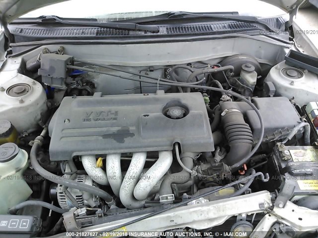 2T1BR12E8YC338101 - 2000 TOYOTA COROLLA VE/CE/LE SILVER photo 10