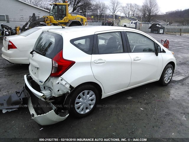 3N1CE2CP0EL397564 - 2014 NISSAN VERSA NOTE S/S PLUS/SV/SL WHITE photo 4