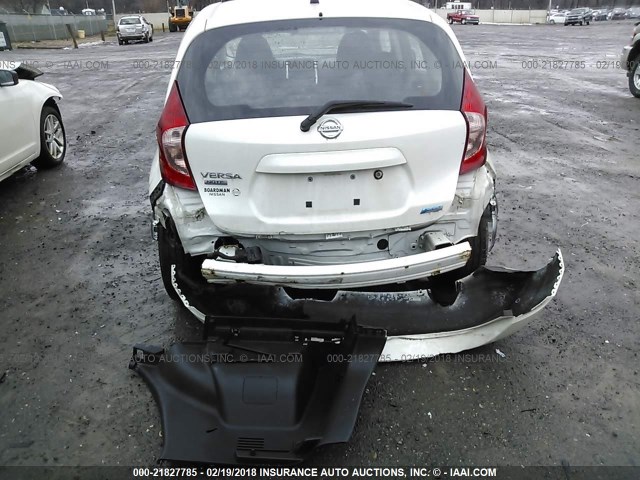 3N1CE2CP0EL397564 - 2014 NISSAN VERSA NOTE S/S PLUS/SV/SL WHITE photo 6