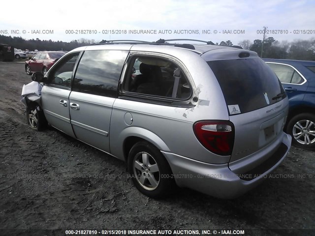 2D4GP44L25R291221 - 2005 DODGE GRAND CARAVAN SXT SILVER photo 3