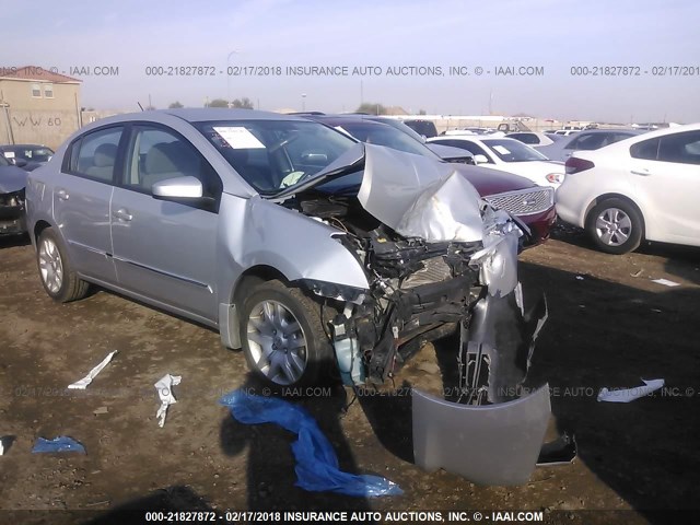 3N1AB6AP3CL716253 - 2012 NISSAN SENTRA 2.0/2.0S/SR/2.0SL SILVER photo 1