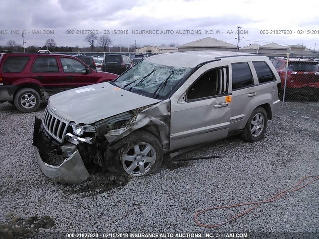 1J8GR48K68C103038 - 2008 JEEP GRAND CHEROKEE LAREDO GRAY photo 2