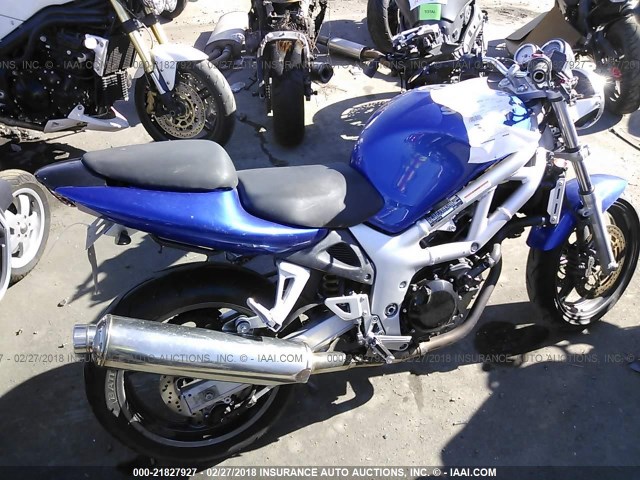 JS1VP52A3Y2103783 - 2000 SUZUKI SV650 BLUE photo 4