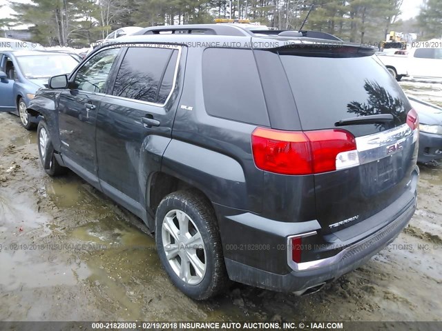 2GKFLTEK0H6202860 - 2017 GMC TERRAIN SLE Dark Blue photo 3