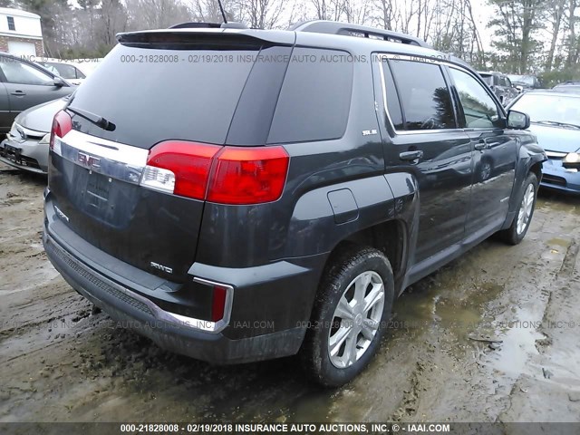 2GKFLTEK0H6202860 - 2017 GMC TERRAIN SLE Dark Blue photo 4