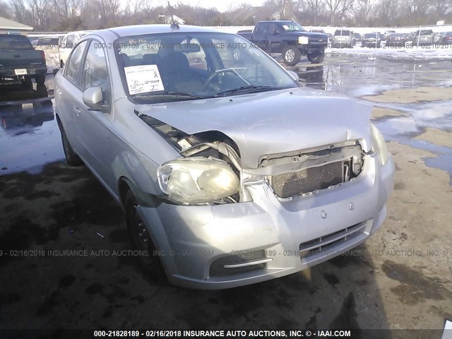 KL1TD56EX9B616329 - 2009 CHEVROLET AVEO LS/LT SILVER photo 1