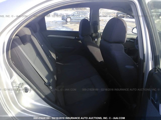 KL1TD56EX9B616329 - 2009 CHEVROLET AVEO LS/LT 银色 照片 8