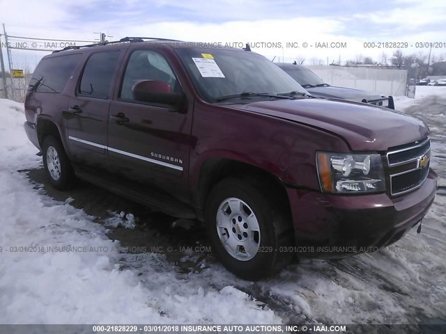 1GNSKJE3XBR138324 - 2011 CHEVROLET SUBURBAN K1500 LT MAROON photo 1