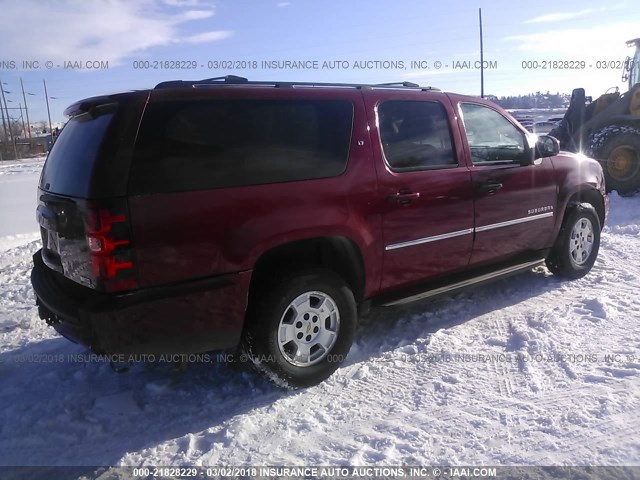 1GNSKJE3XBR138324 - 2011 CHEVROLET SUBURBAN K1500 LT MAROON photo 4