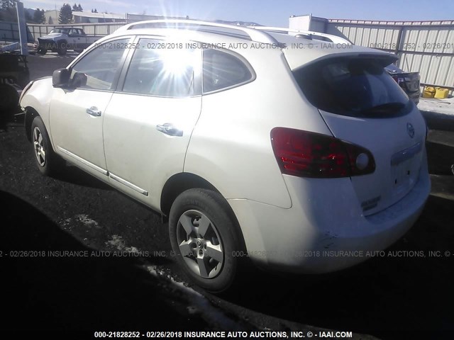 JN8AS5MV2FW756960 - 2015 NISSAN ROGUE SELECT S WHITE photo 3