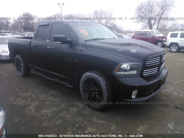 1C6RR7HT5GS103523 - 2016 RAM 1500 SPORT BLACK photo 1