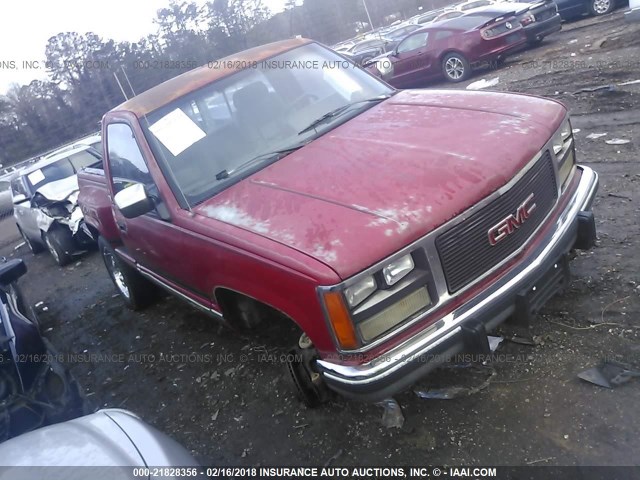 1GTDK14K8KZ524573 - 1989 GMC SIERRA K1500 RED photo 1