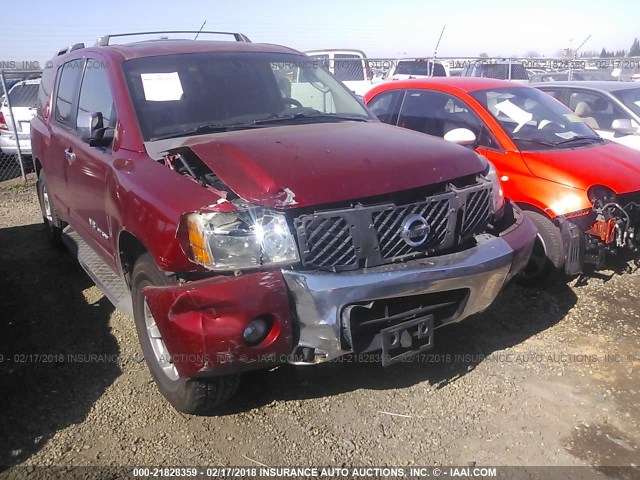 5N1AA08B46N721677 - 2006 NISSAN ARMADA SE/LE MAROON photo 6