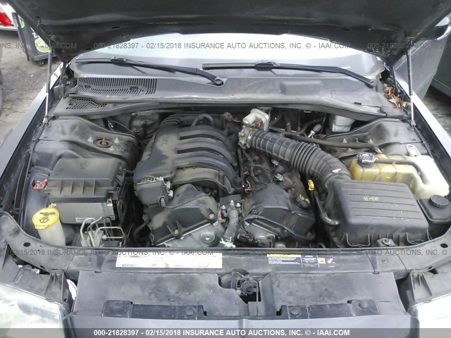2C3LA43R86H308151 - 2006 CHRYSLER 300 BLACK photo 10