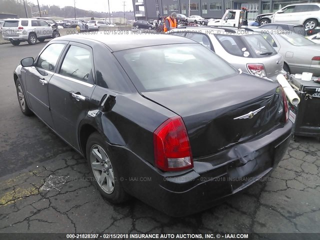 2C3LA43R86H308151 - 2006 CHRYSLER 300 BLACK photo 3