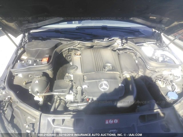 WDDGF4HB1EA964754 - 2014 MERCEDES-BENZ C 250 GRAY photo 10