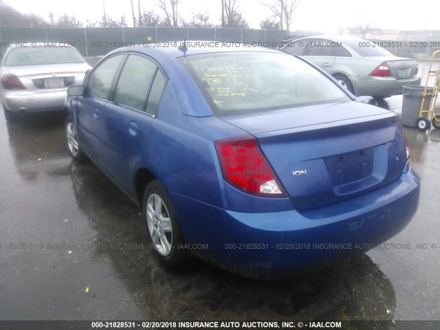 1G8AJ55F26Z105973 - 2006 SATURN ION LEVEL 2 BLUE photo 3