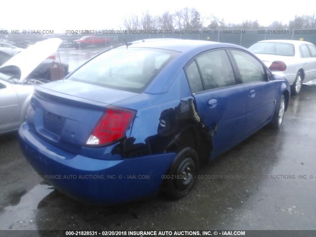 1G8AJ55F26Z105973 - 2006 SATURN ION LEVEL 2 BLUE photo 4