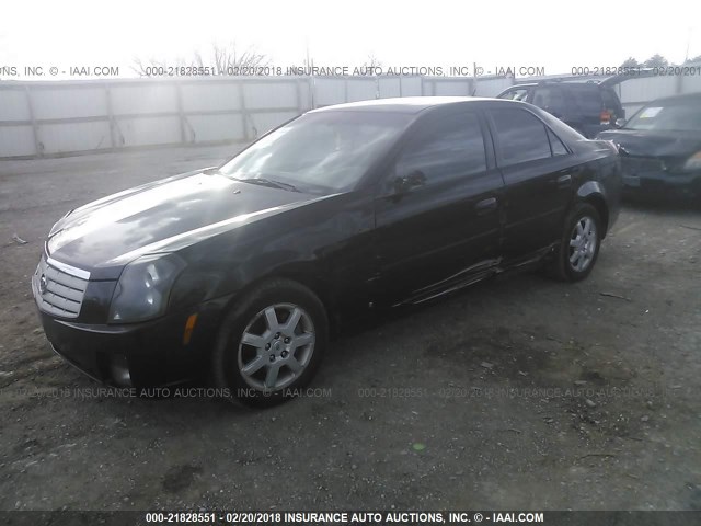 1G6DP577770196545 - 2007 CADILLAC CTS HI FEATURE V6 BLACK photo 2