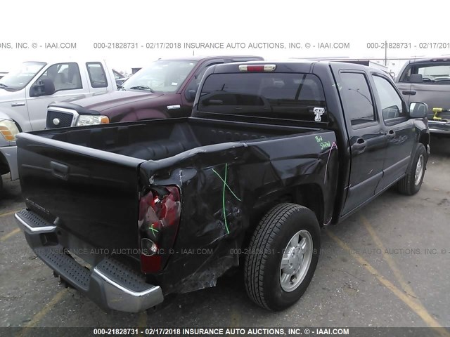 1GCCS33E388220956 - 2008 CHEVROLET COLORADO LT BLACK photo 4