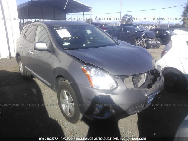 JN8AS5MV2DW126515 - 2013 NISSAN ROGUE S/SV GRAY photo 1