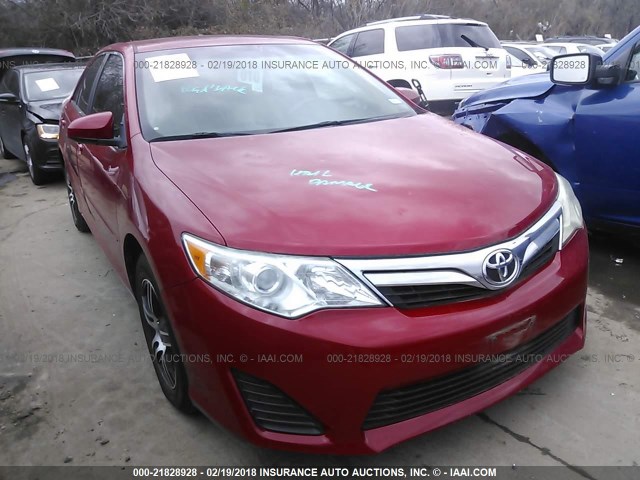 4T4BF1FK5ER375292 - 2014 TOYOTA CAMRY L/SE/LE/XLE წითელი ფოტო 1