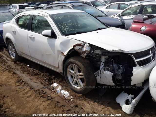 1B3LC56B79N552042 - 2009 DODGE AVENGER SXT/R/T WHITE photo 1