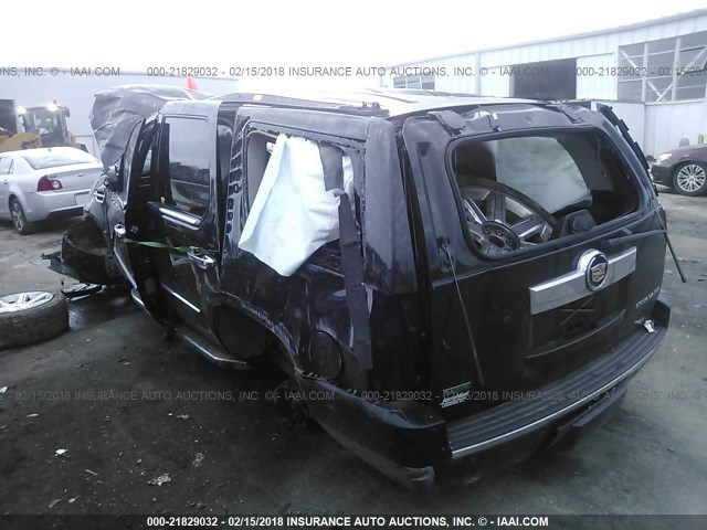 1GYS4AEFXBR381865 - 2011 CADILLAC ESCALADE BLACK photo 3