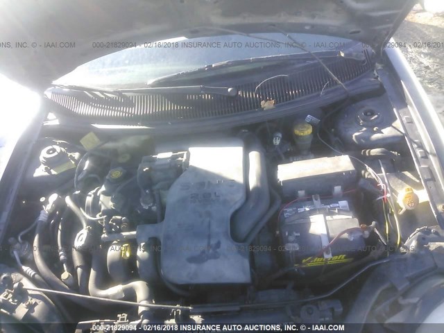 1B3ES27C4VD109879 - 1997 DODGE NEON EX BLACK photo 10