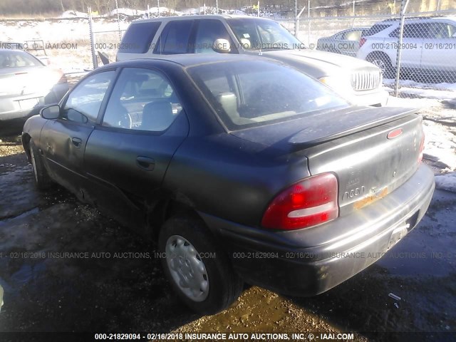 1B3ES27C4VD109879 - 1997 DODGE NEON EX BLACK photo 3