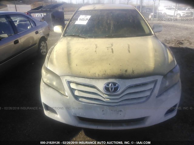 4T1BF3EK3AU522131 - 2010 TOYOTA CAMRY SE/LE/XLE WHITE photo 6