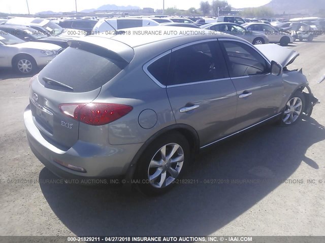 JNKAJ09F78M354674 - 2008 INFINITI EX35 JOURNEY GRAY photo 4