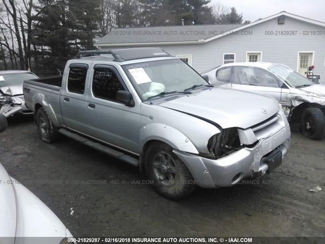 1N6ED29YX4C472707 - 2004 NISSAN FRONTIER CREW CAB XE V6 SILVER photo 1