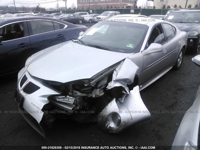 2G2WP582161143341 - 2006 PONTIAC GRAND PRIX SILVER photo 2