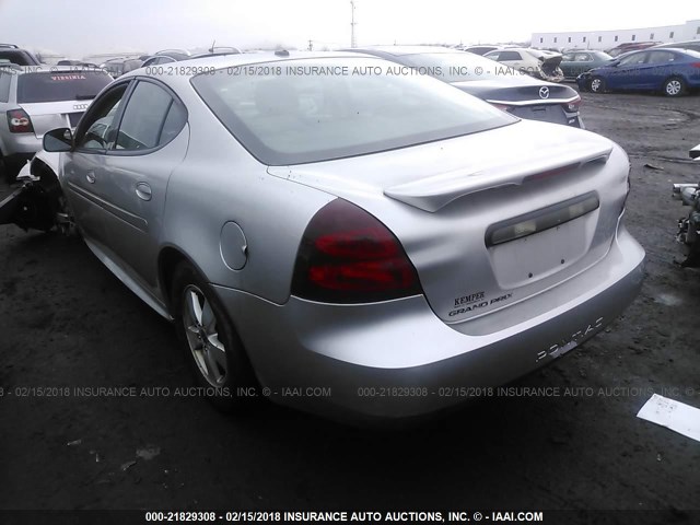 2G2WP582161143341 - 2006 PONTIAC GRAND PRIX SILVER photo 3