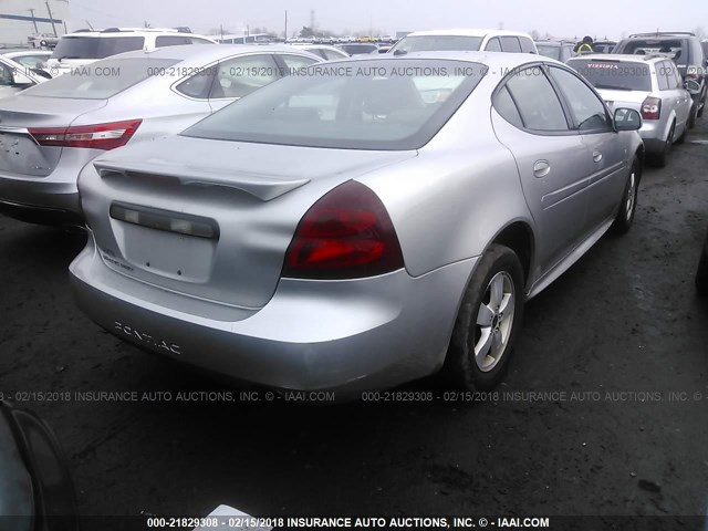 2G2WP582161143341 - 2006 PONTIAC GRAND PRIX SILVER photo 4