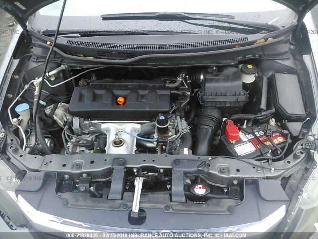 19XFB2F94CE308029 - 2012 HONDA CIVIC EXL GRAY photo 10