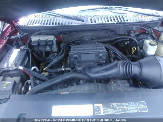 1FMPU16565LA86170 - 2005 FORD EXPEDITION XLT წითელი ფოტო 10