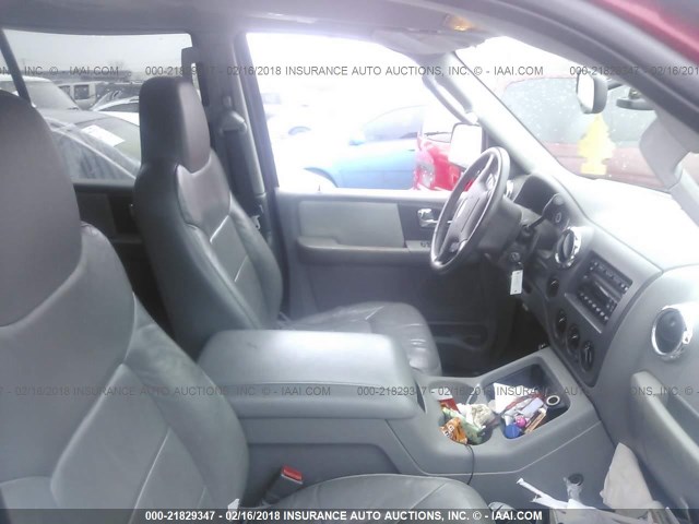 1FMPU16565LA86170 - 2005 FORD EXPEDITION XLT წითელი ფოტო 5