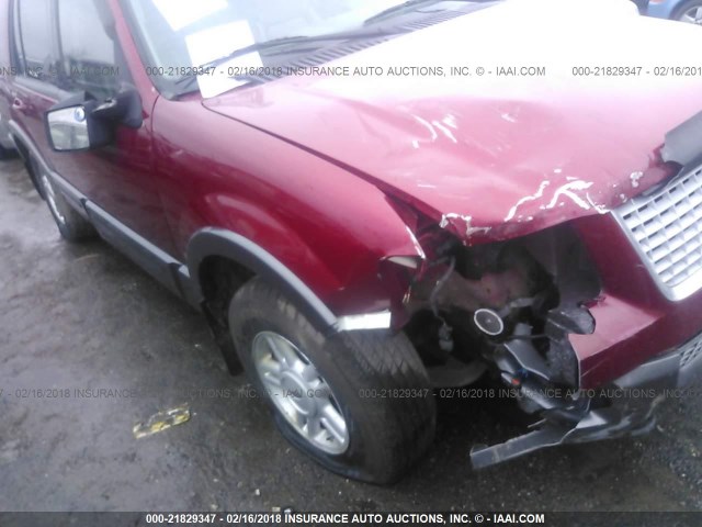 1FMPU16565LA86170 - 2005 FORD EXPEDITION XLT წითელი ფოტო 6