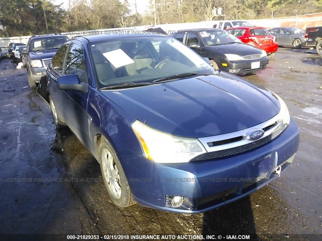 1FAHP33N68W208423 - 2008 FORD FOCUS SE/SEL/SES BLUE photo 1