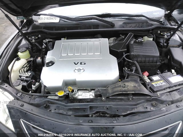 4T1BK46K38U570934 - 2008 TOYOTA CAMRY LE/XLE/SE შავი ფოტო 10