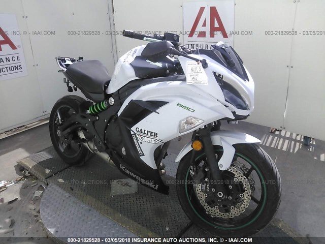 JKAEXEE16FDA19067 - 2015 KAWASAKI EX650 E WHITE photo 1