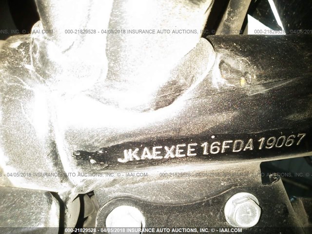 JKAEXEE16FDA19067 - 2015 KAWASAKI EX650 E WHITE photo 10