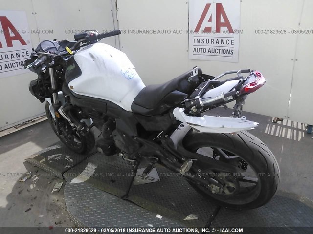 JKAEXEE16FDA19067 - 2015 KAWASAKI EX650 E WHITE photo 3