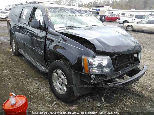 1GNSCJE05DR167025 - 2013 CHEVROLET SUBURBAN C1500 LT BLACK photo 1