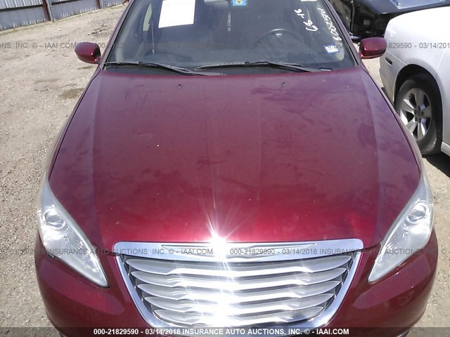 1C3CCBBB2CN230150 - 2012 CHRYSLER 200 TOURING RED photo 10